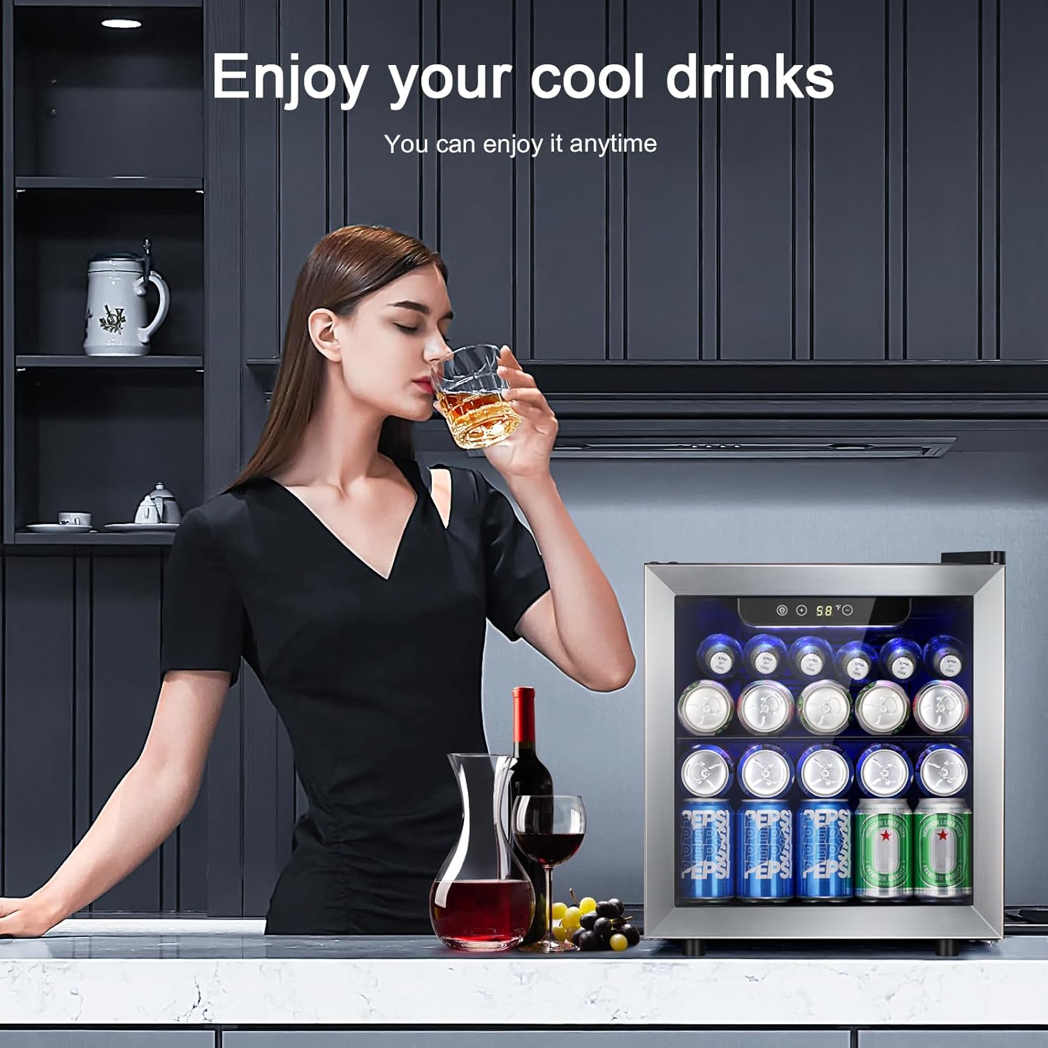Kismile 48 Can Beverage Refrigerator 58036RWC0 - Image 6