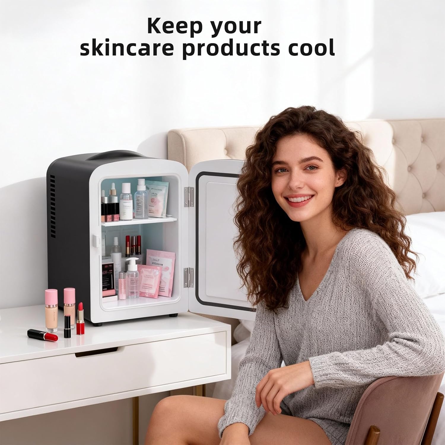 Kismile 4L/6 Can Portable Mini Fridge MF3425 - Image 5
