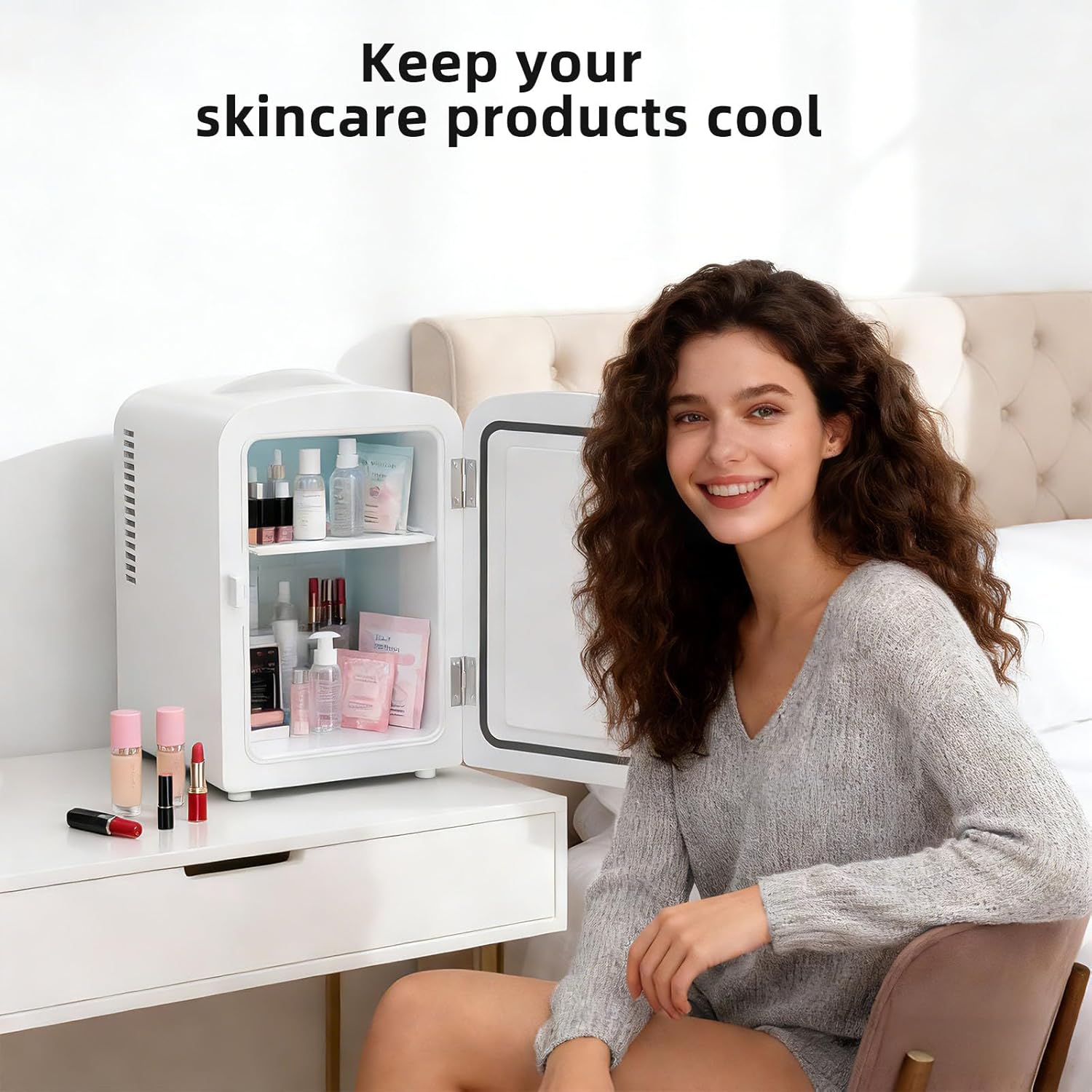 Kismile 4L/6 Can Portable Mini Fridge MF3425 - Image 14
