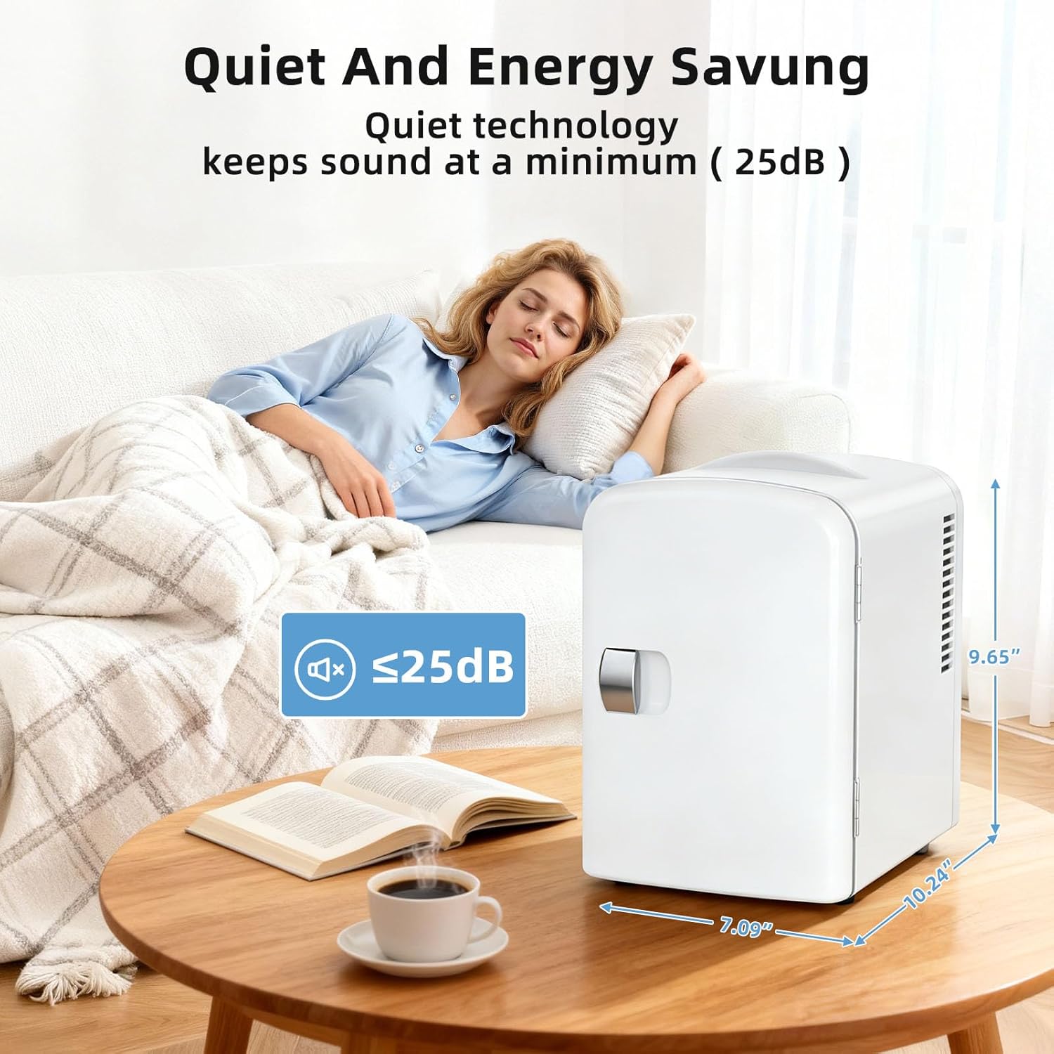 Kismile 4L/6 Can Portable Mini Fridge MF3425 - Image 13