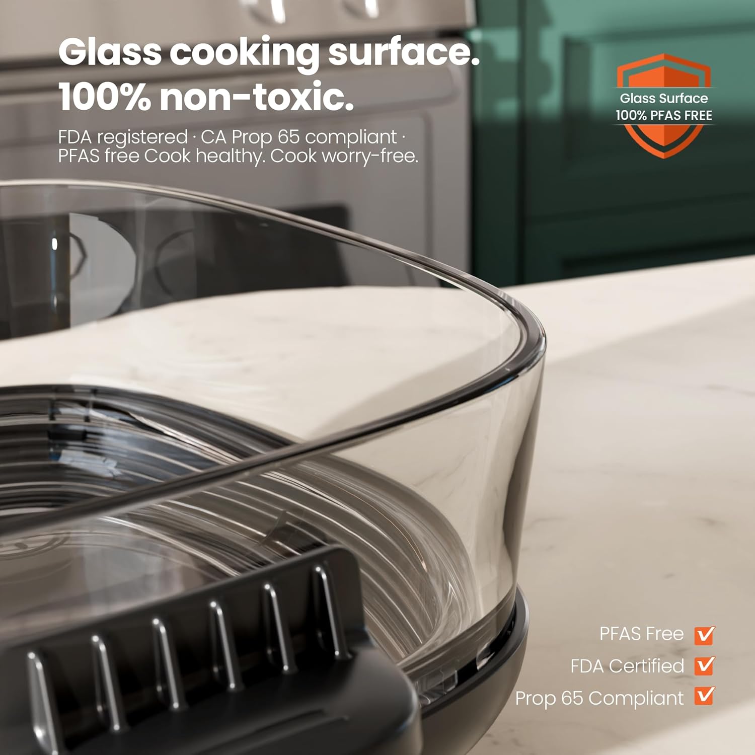 Kismile 5-in-1 Portable Glass Air Fryer K8126 - Image 6