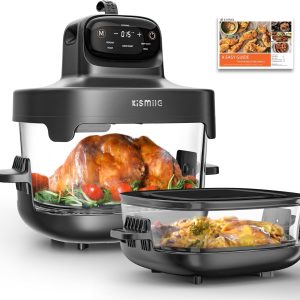 Kismile 5-in-1 Portable Glass Air Fryer K8126