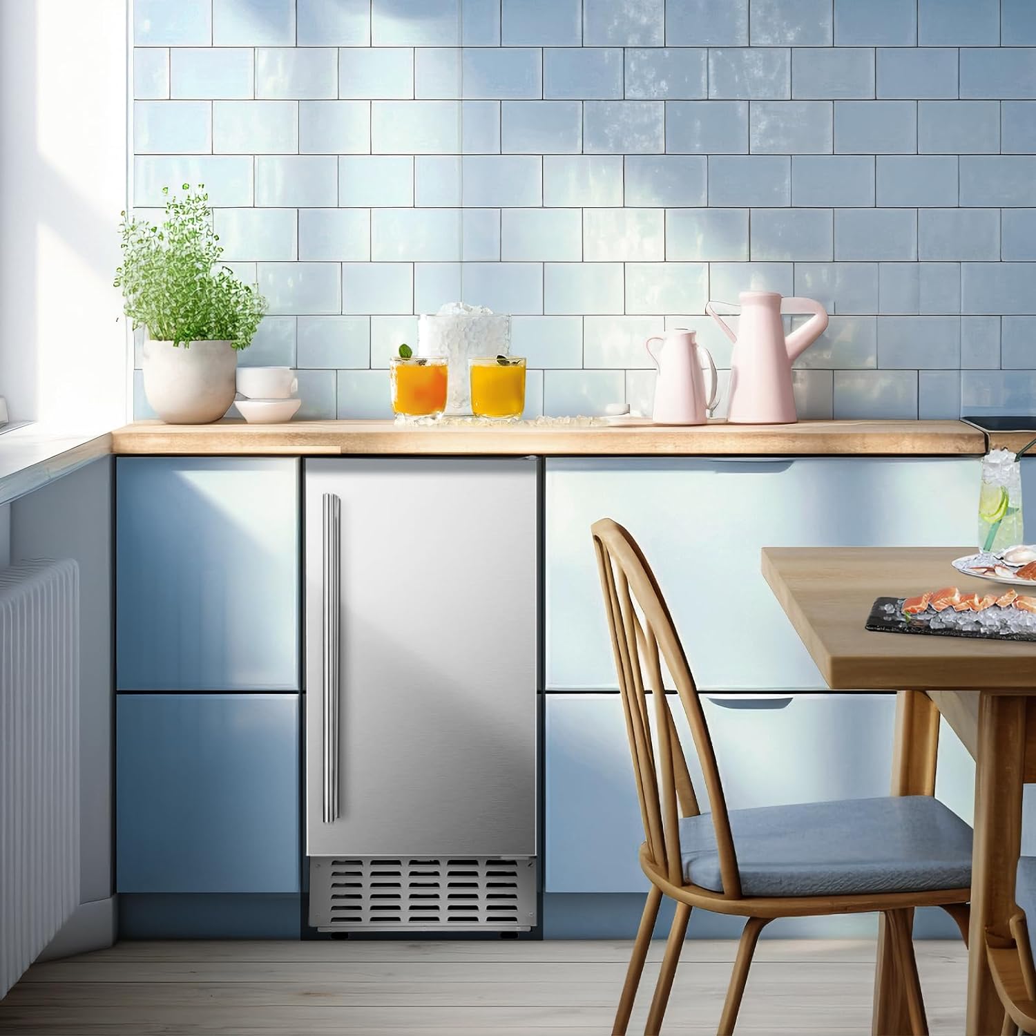 Kismile Commercial Under Counter Built-in Nugget Ice Maker Z5830N - Image 11