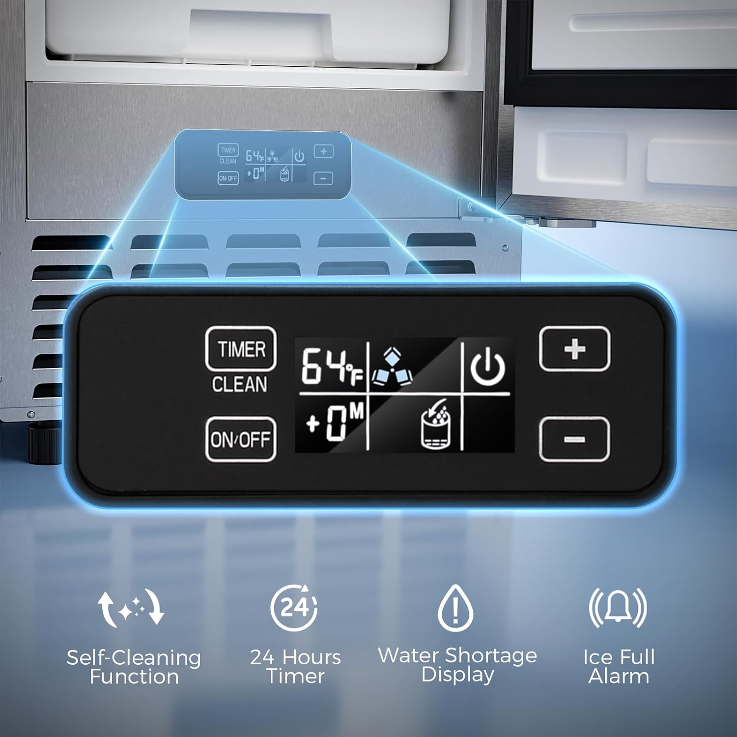 Kismile Commercial Under Counter Built-in Nugget Ice Maker Z5830N - Image 10
