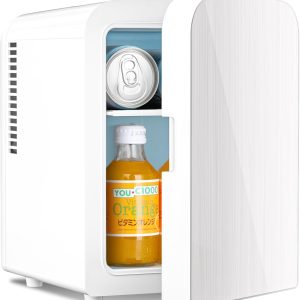 Kismile Compact Refrigerator. Portable Mini Fridge. Skin Care 4L Capacity/6 Cans F3404S