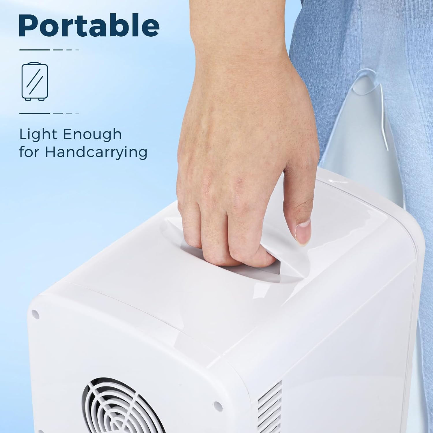 Kismile Compact Refrigerator. Portable Mini Fridge. Skin Care 4L Capacity/6 Cans F3404S - Image 7