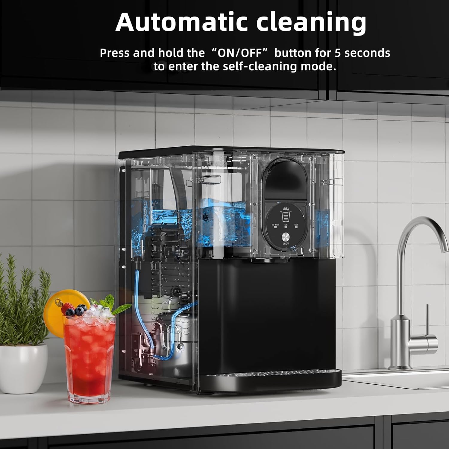 Kismile Countertop Nugget Ice Maker 58015RIM0 - Image 13