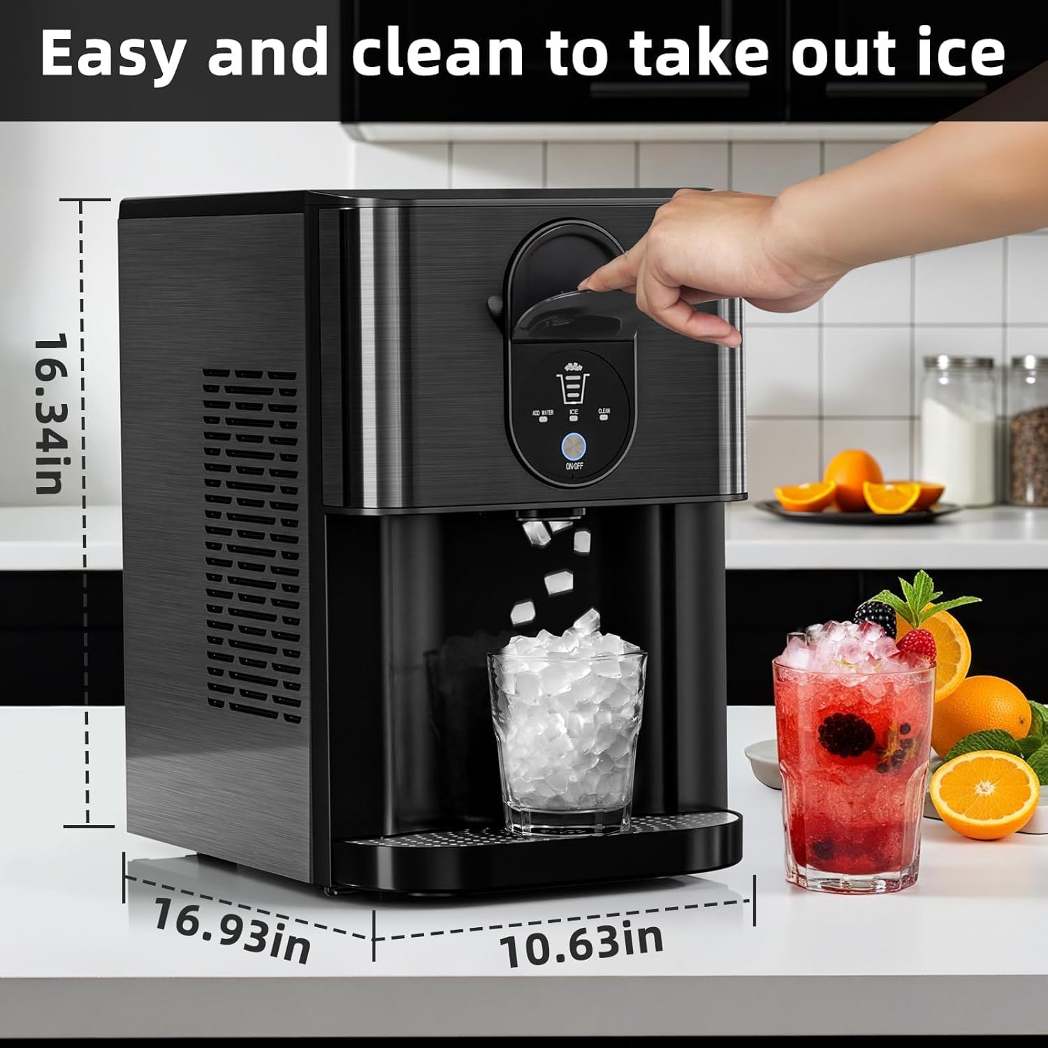 Kismile Countertop Nugget Ice Maker 58015RIM0 - Image 14