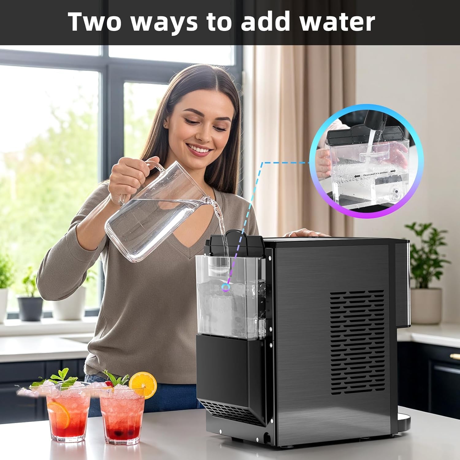 Kismile Countertop Nugget Ice Maker 58015RIM0 - Image 12