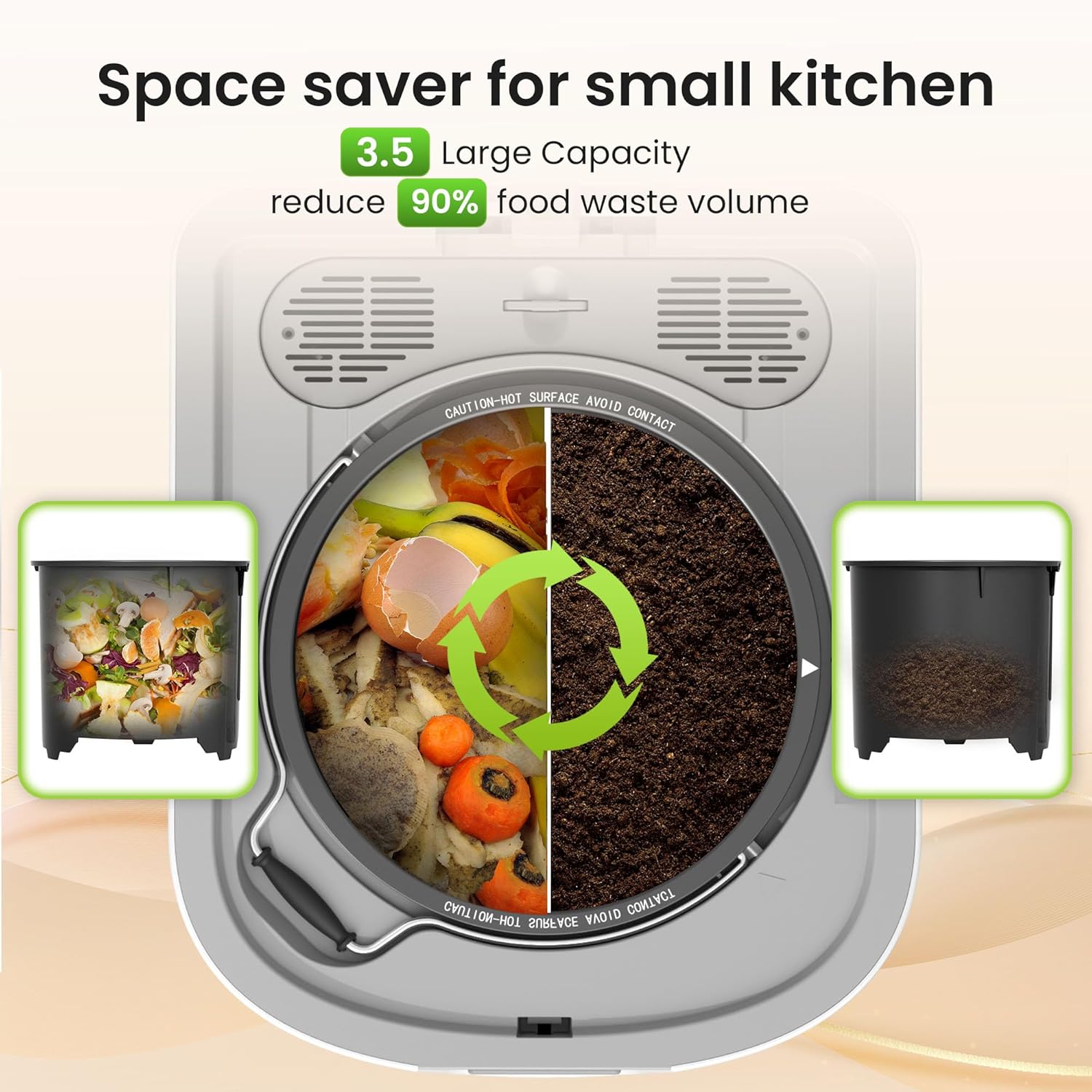 Kismile Electric Composter for Kitchen 87002CKW0 - Image 2