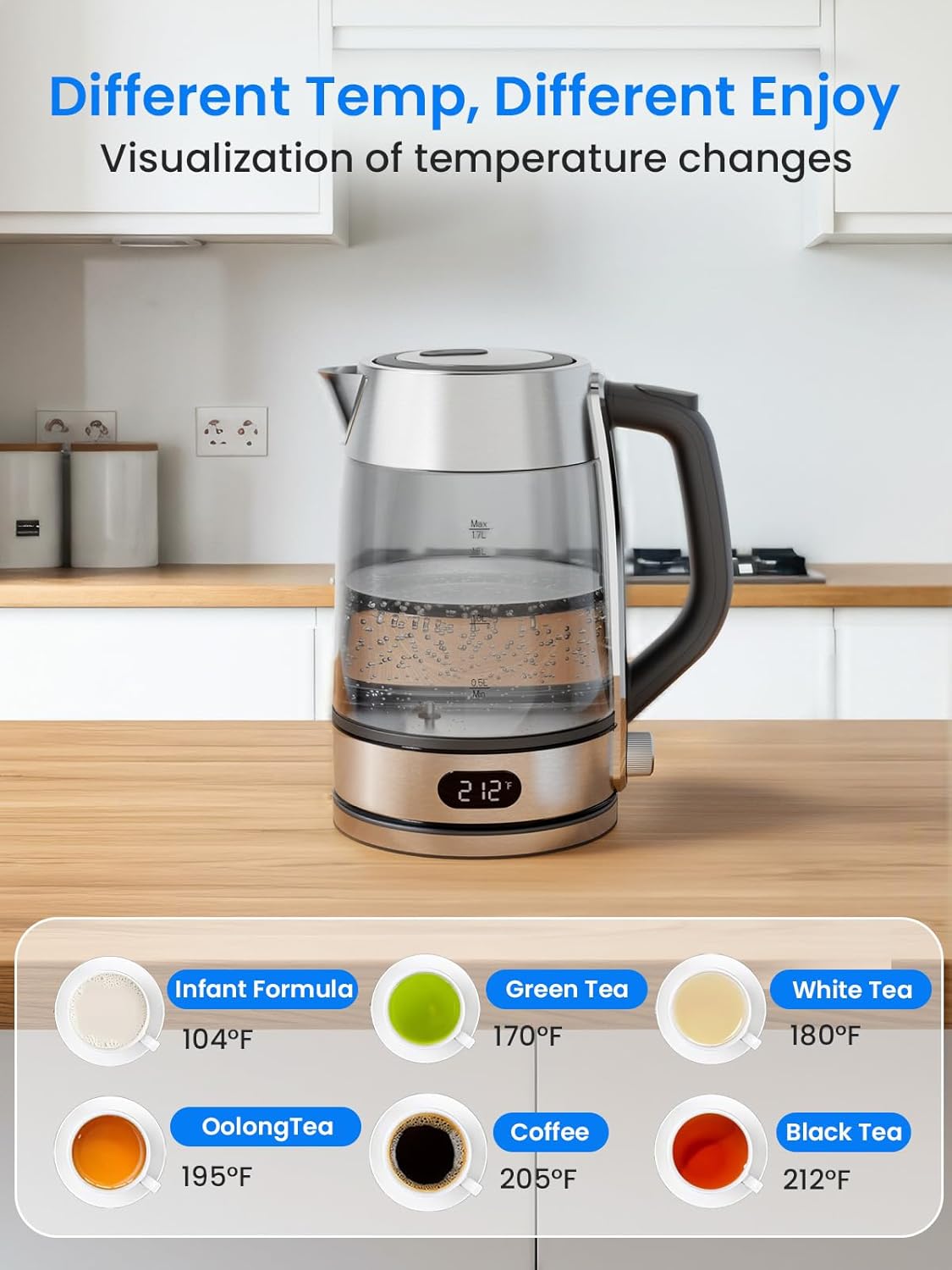 Kismile Electric Kettle KT6708 - Image 3