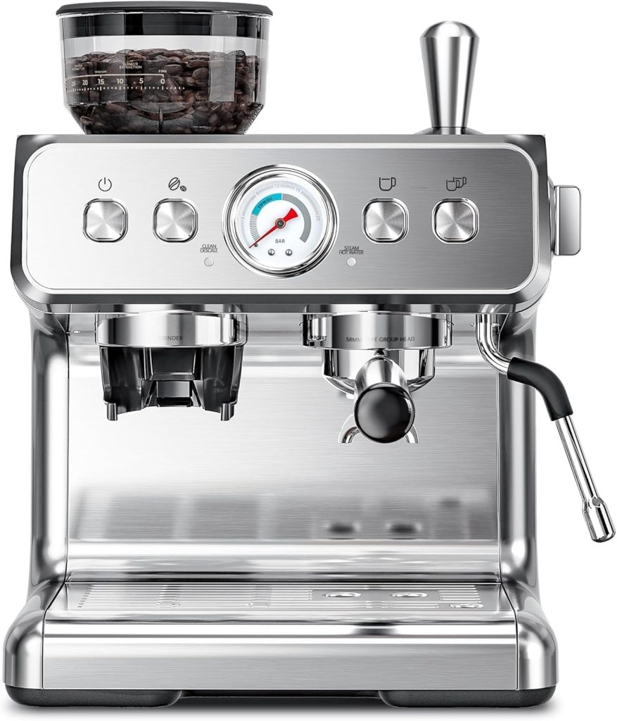 Kismile Espresso Machine with Grinder