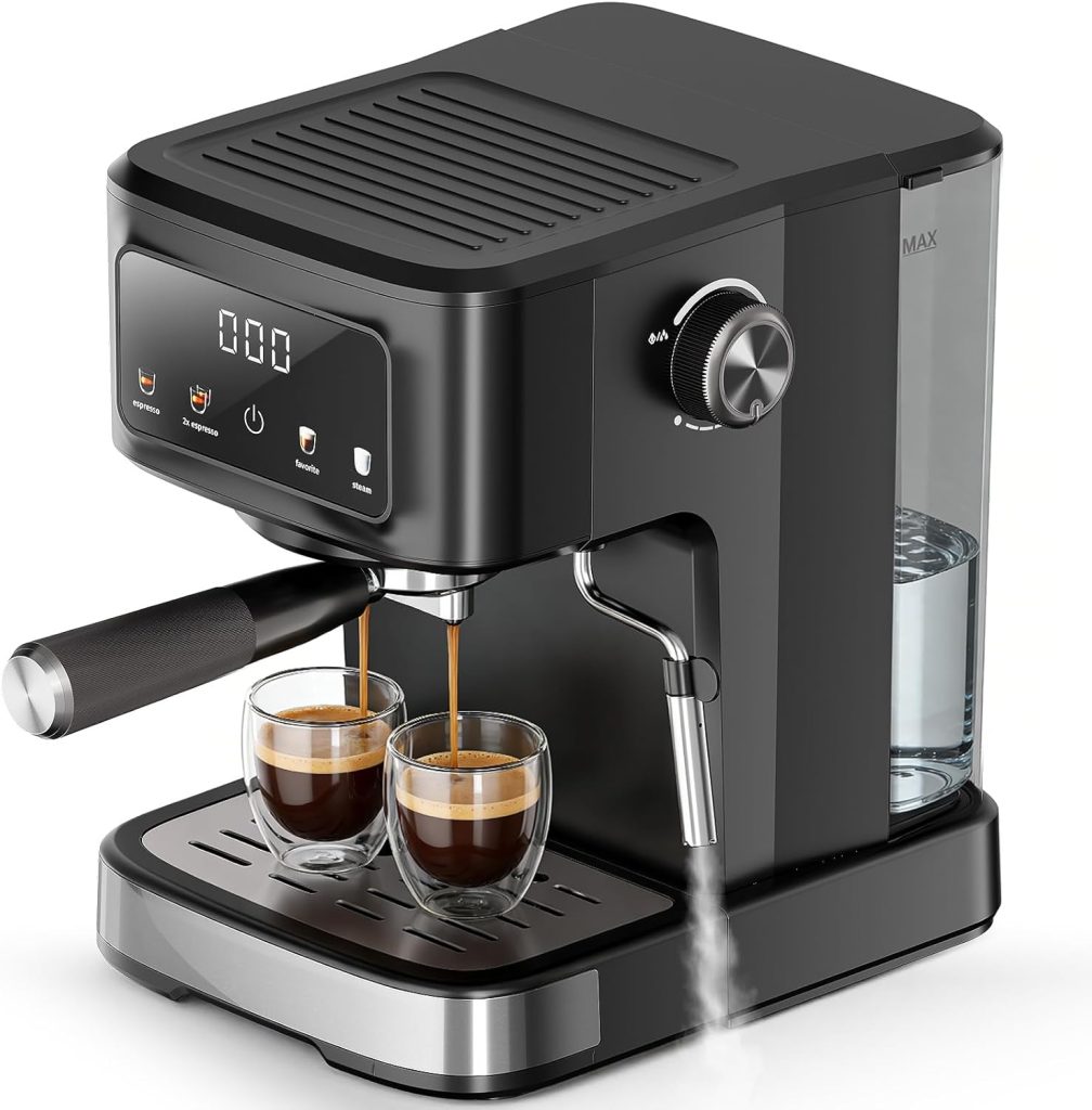 Kismile Espresso Machine with Milk Frother 80501KCM0