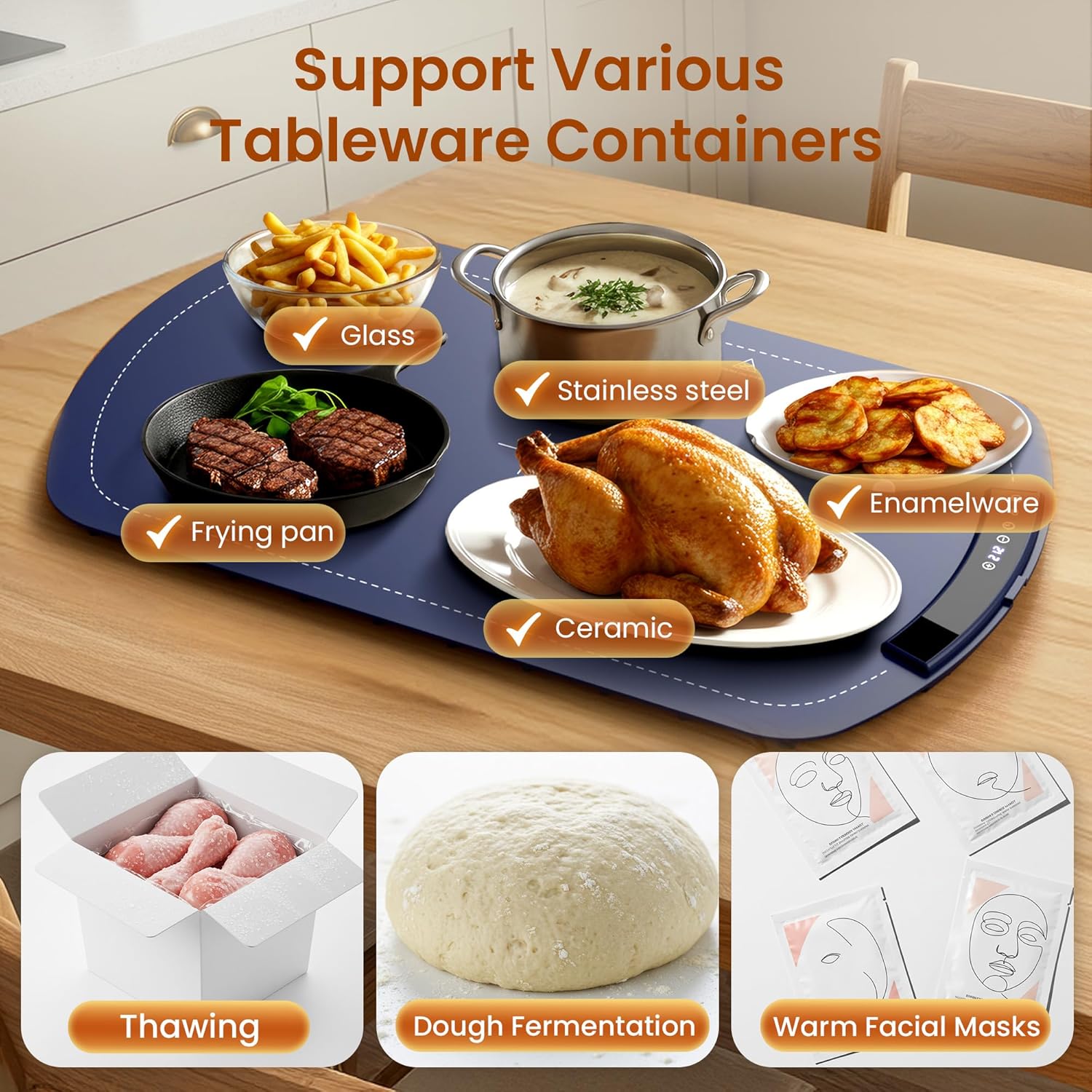 Kismile Food Warming Mat 29604KWB0 - Image 3