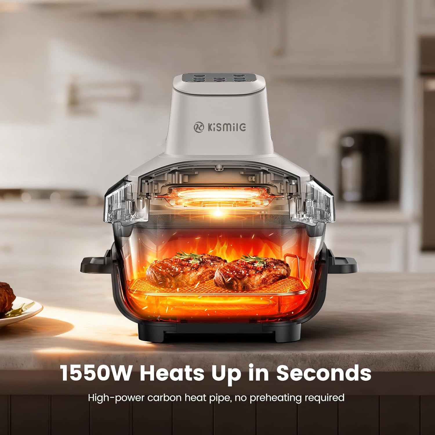 Kismile Glass Air Fryer Non Toxic 12501KAF0 - Image 11