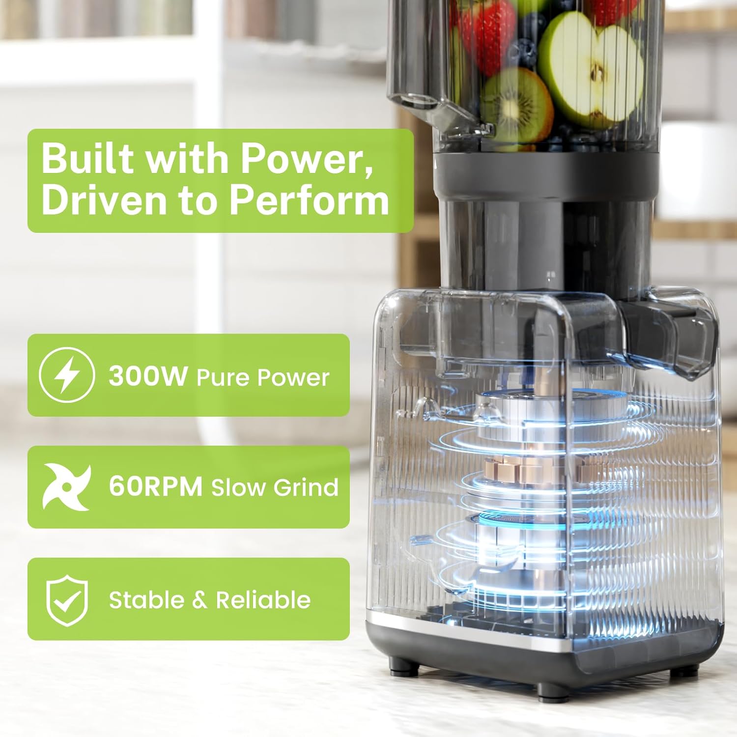 Kismile Juicer Machines with 5.4 Large Feed Chute 27120KJU0 - Image 6