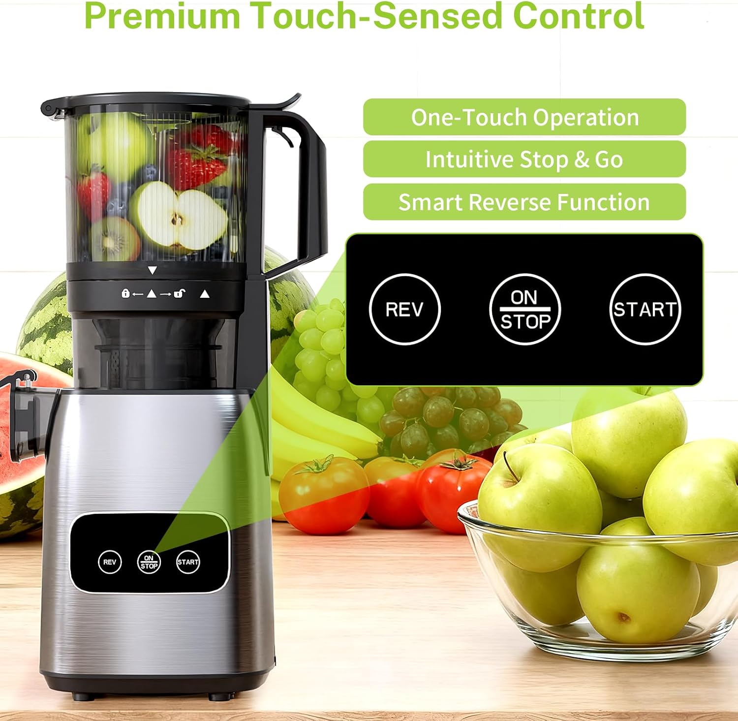 Kismile Juicer Machines with 5.4 Large Feed Chute 27120KJU0 - Image 5