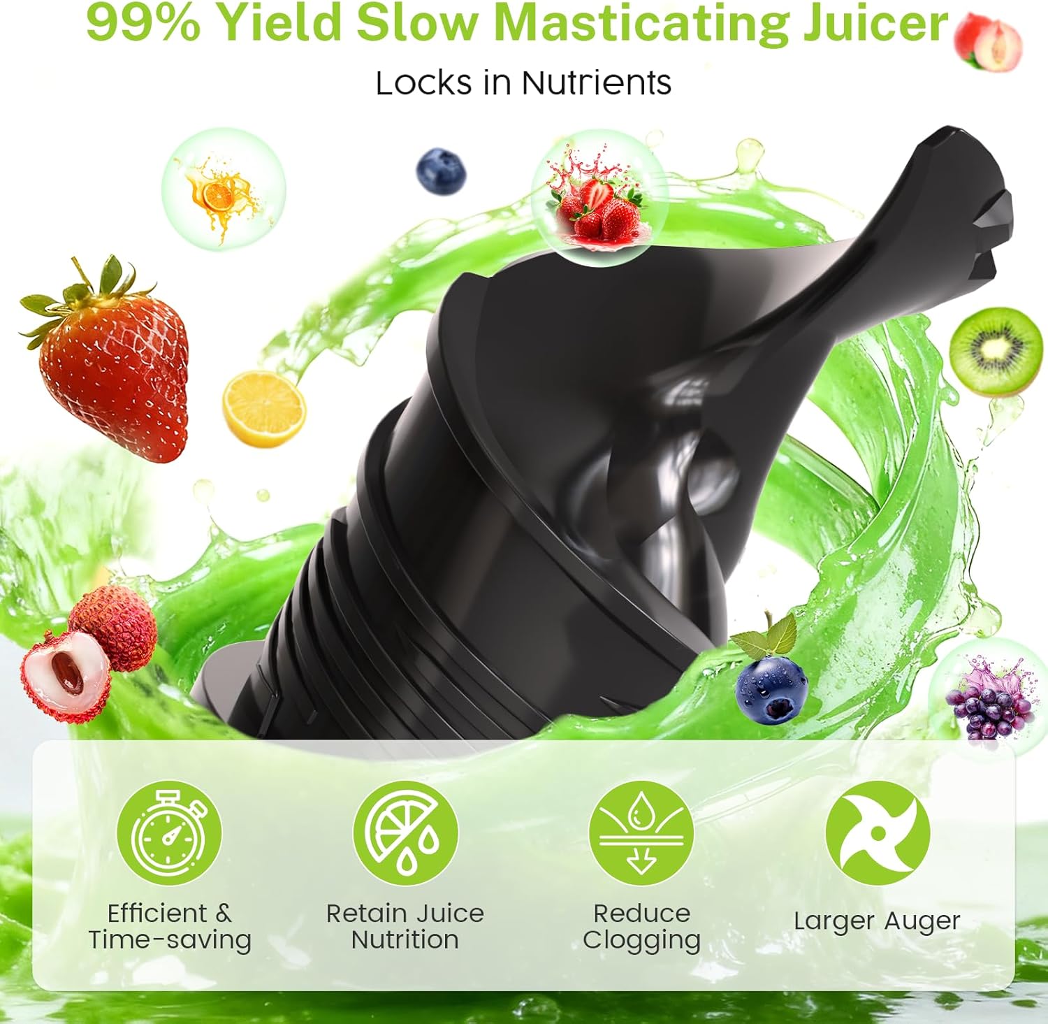 Kismile Juicer Machines with 5.4 Large Feed Chute 27120KJU0 - Image 2