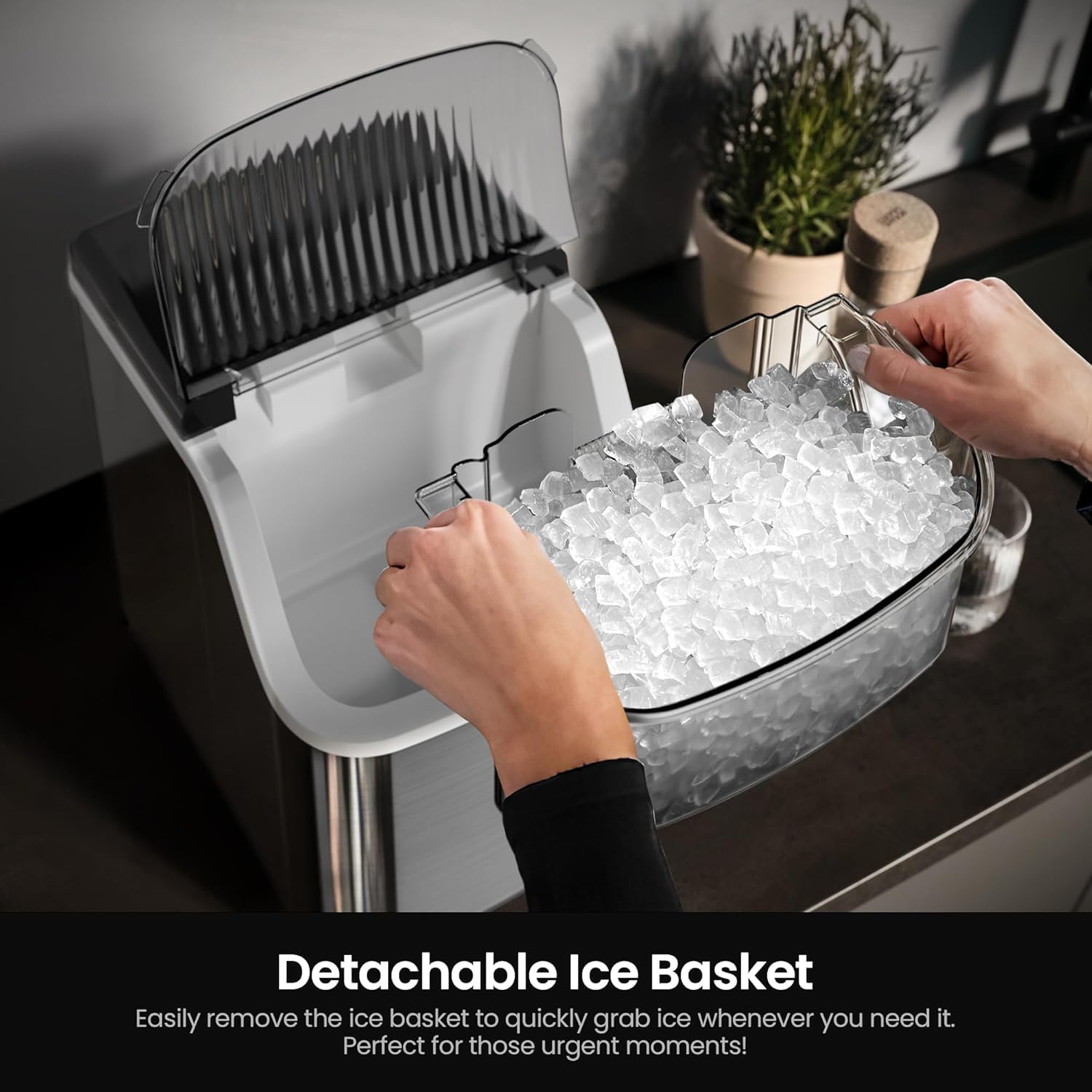 Kismile Nugget Countertop Ice Maker Z5815NB - Image 3