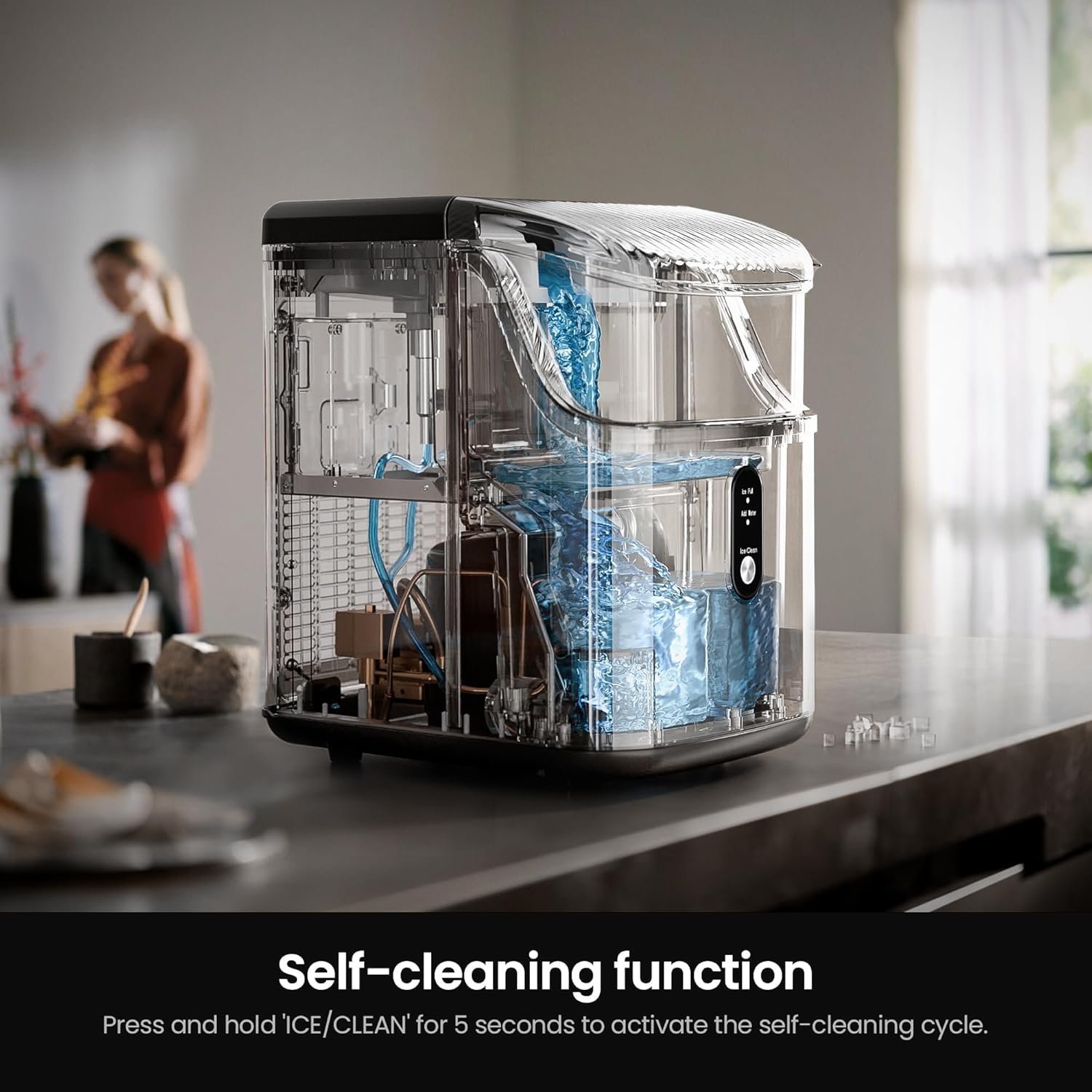 Kismile Nugget Countertop Ice Maker Z5815NB - Image 4