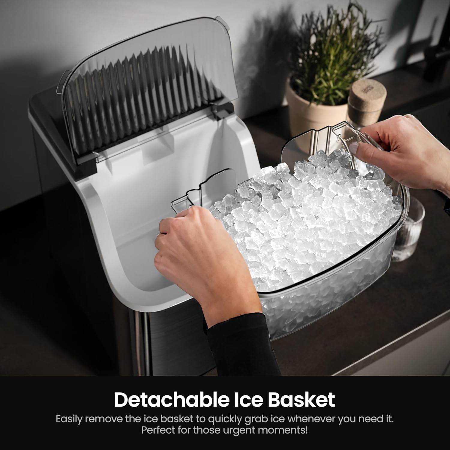 Kismile Nugget Countertop Ice Maker Z5815NB - Image 10