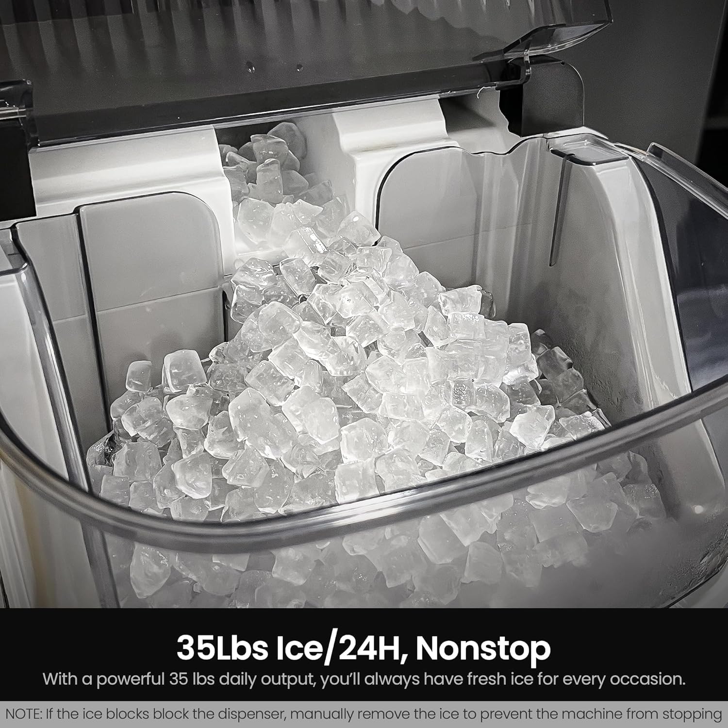 Kismile Nugget Countertop Ice Maker Z5815NB - Image 2