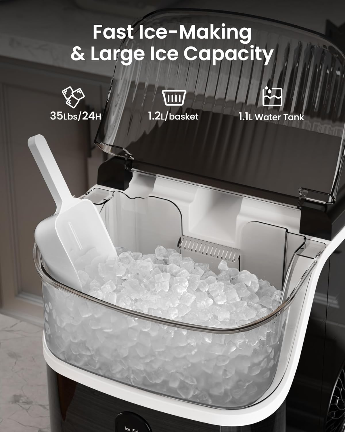 Kismile Nugget Countertop Ice Maker Z5815NB - Image 16