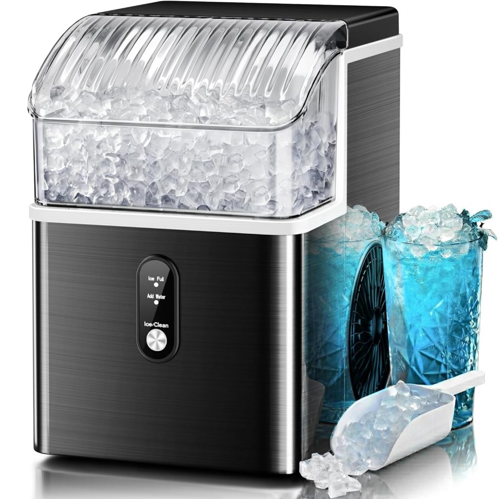 Kismile Nugget Ice Makers Countertop IM5815NB