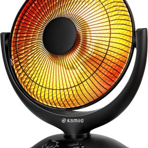 Kismile Oscillating Parabolic Space Heater with Thermostat and Timer R5315