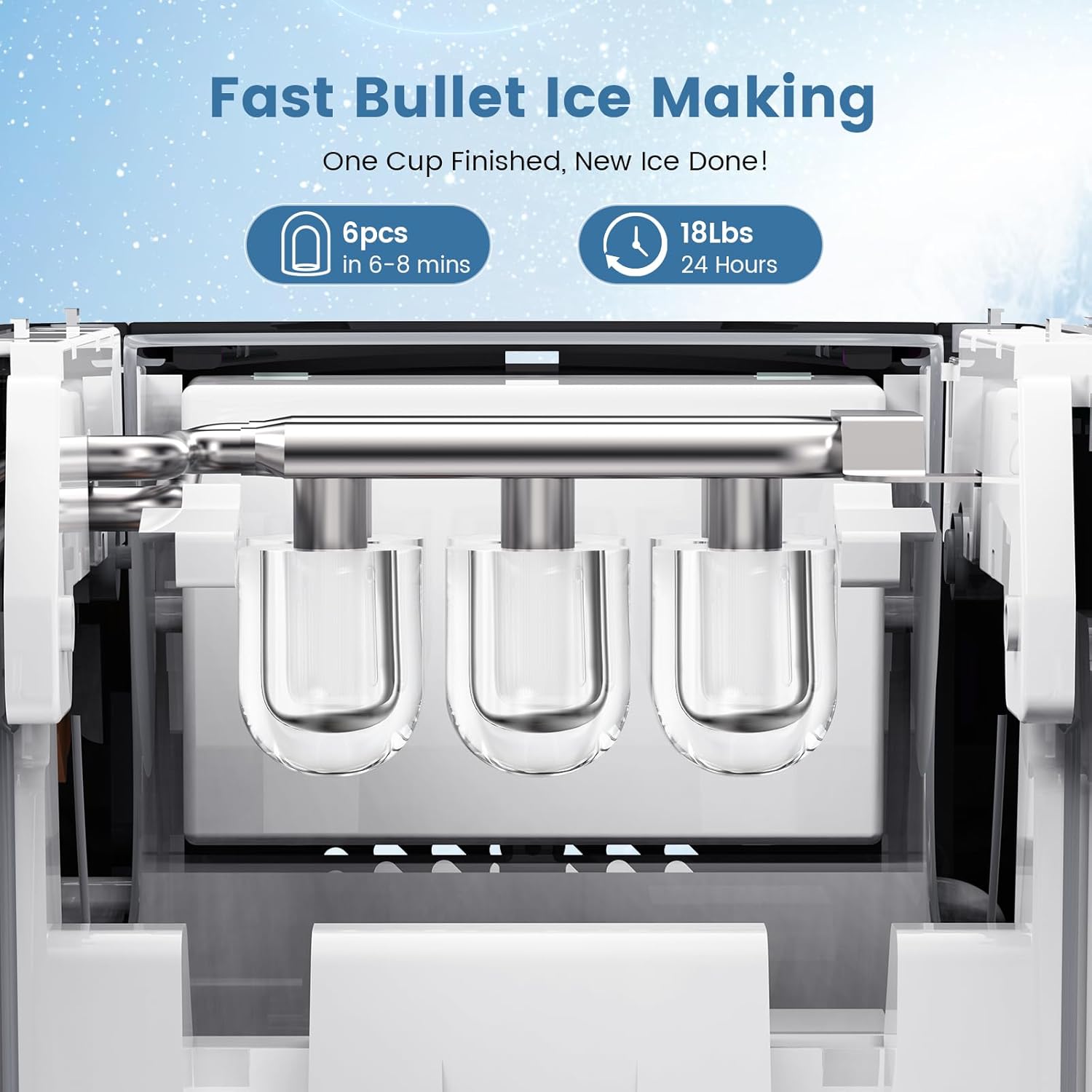 Kismile Portable Countertop Ice Maker 11015RIM0 - Image 2