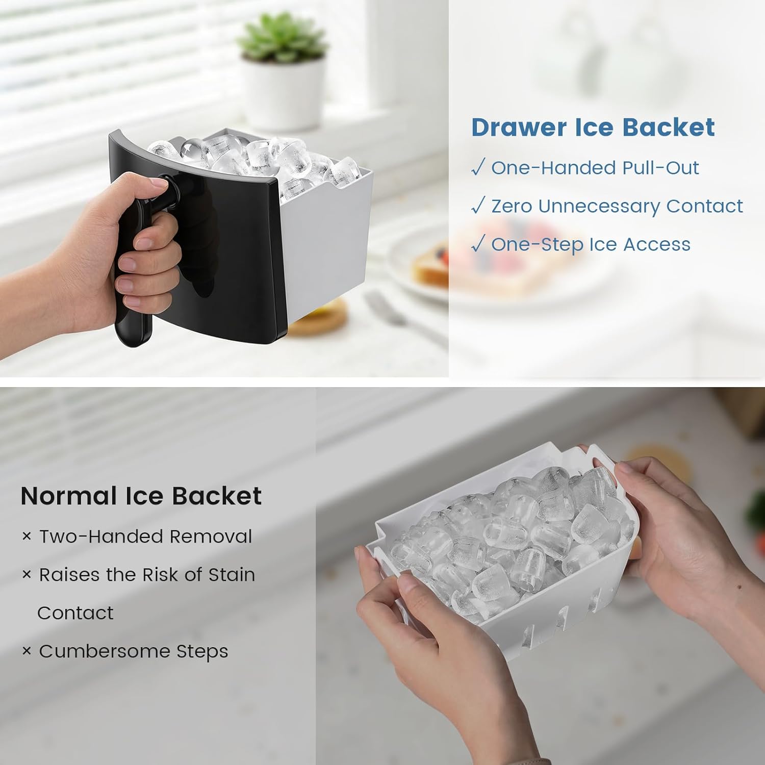 Kismile Portable Countertop Ice Maker 11015RIM0 - Image 4