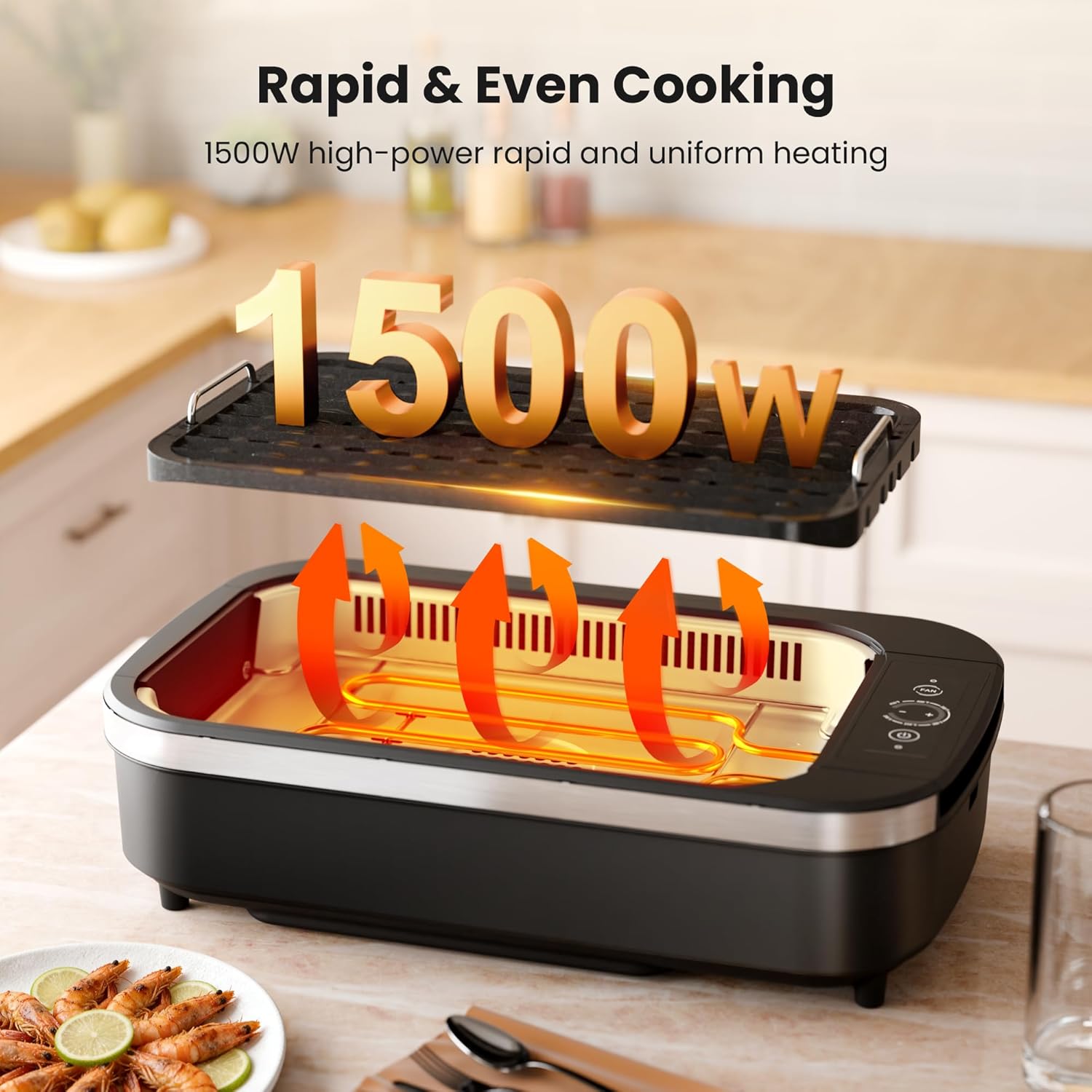 Kismile Smokeless Indoor Grill 81002KEB0 - Image 9