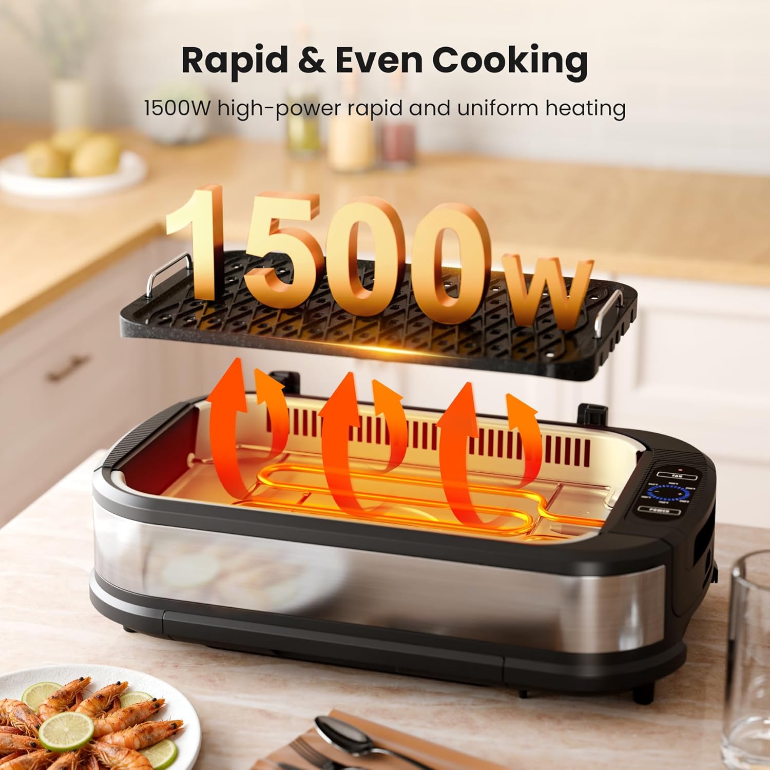Kismile Smokeless Indoor Grill 81002KEB0 - Image 3