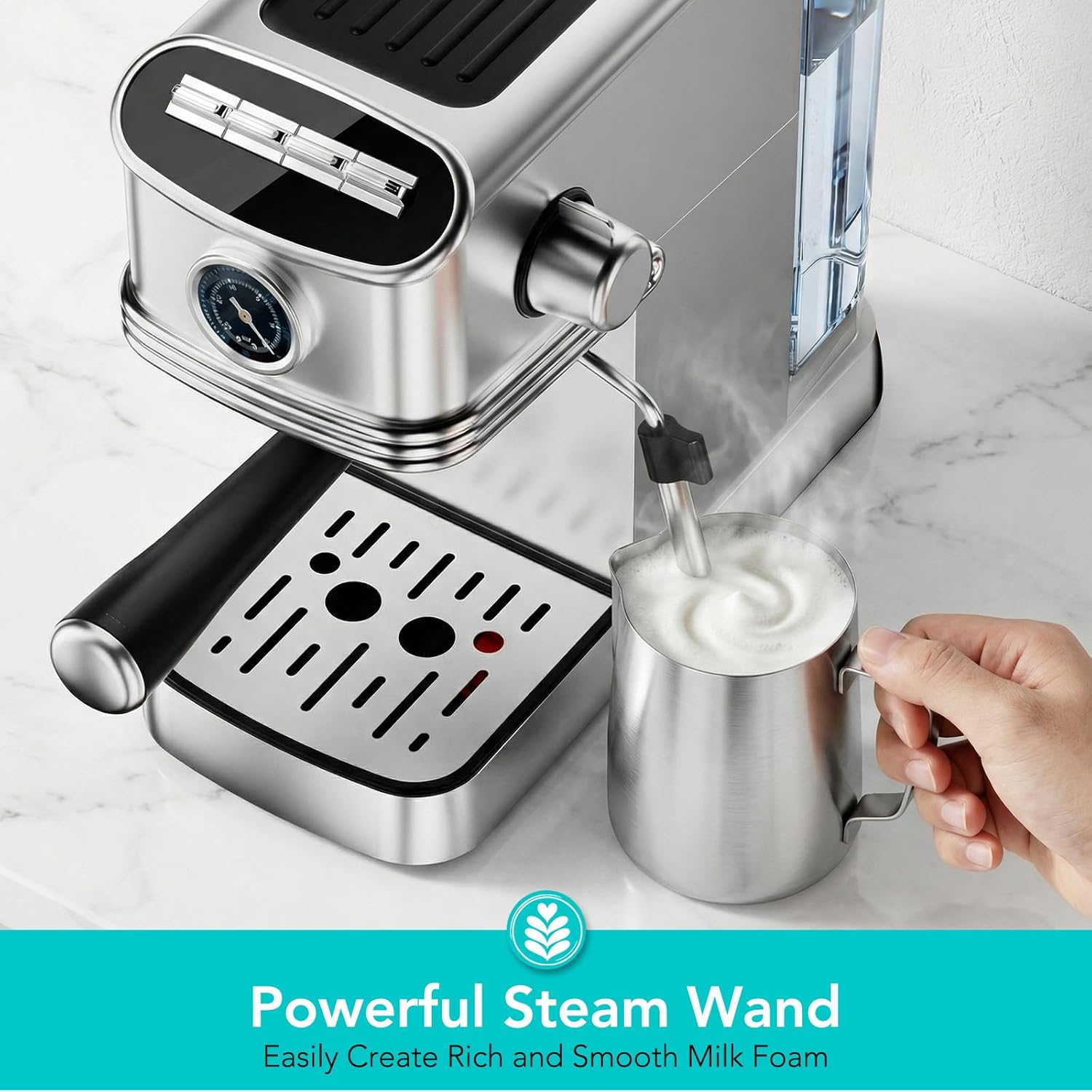 Kismile Stainless Steel Espresso Machine 94223KCM0 - Image 10