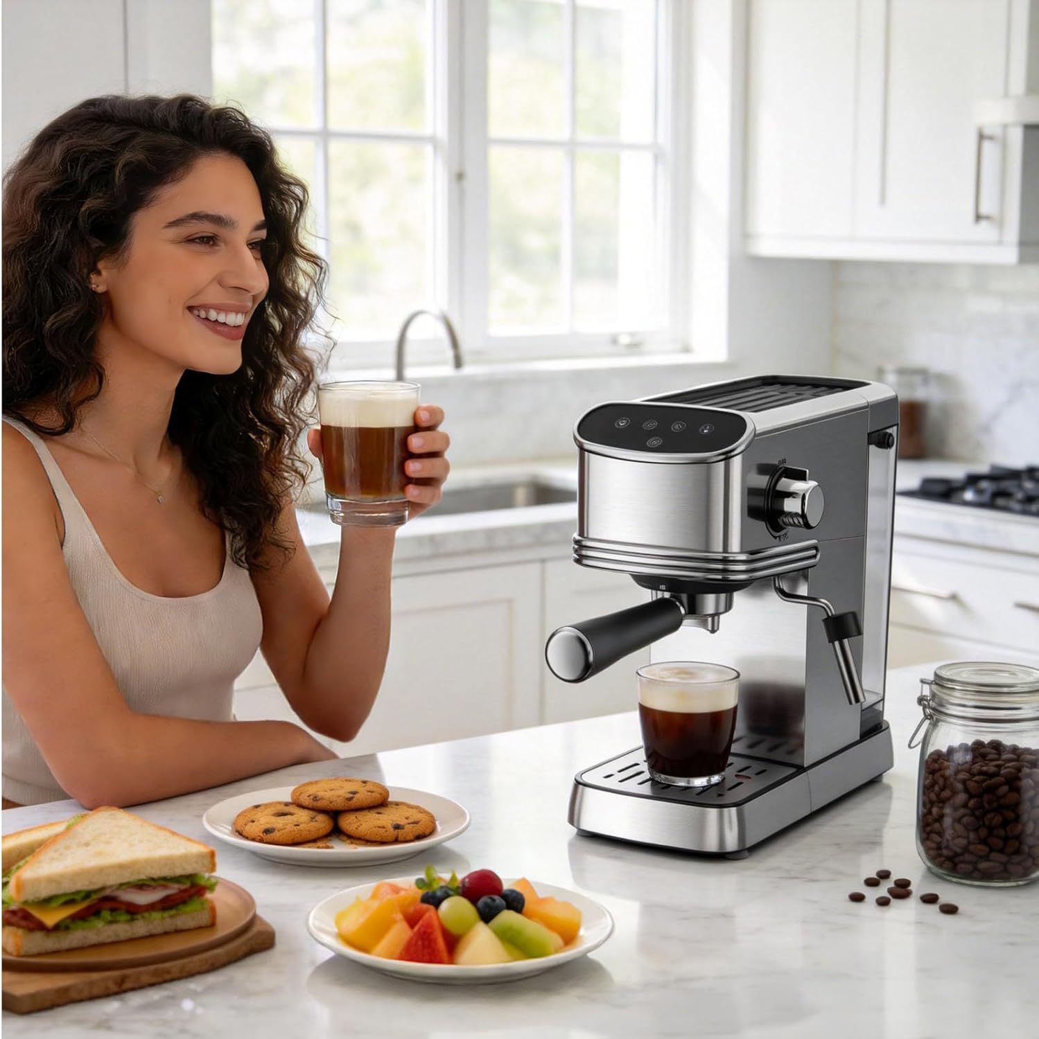 Kismile Stainless Steel Espresso Machine 94223KCM0 - Image 7