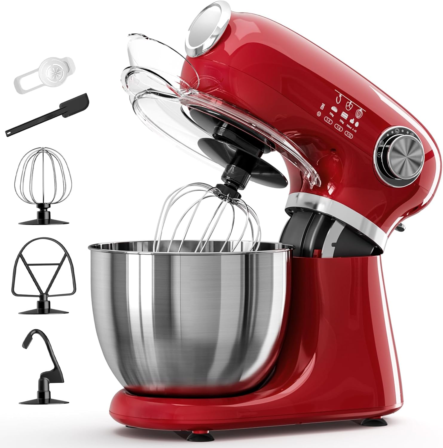 Kismile Stand Mixer. 5.5-Quart Electric Mixer with 12 Speeds CF3715 - Image 8