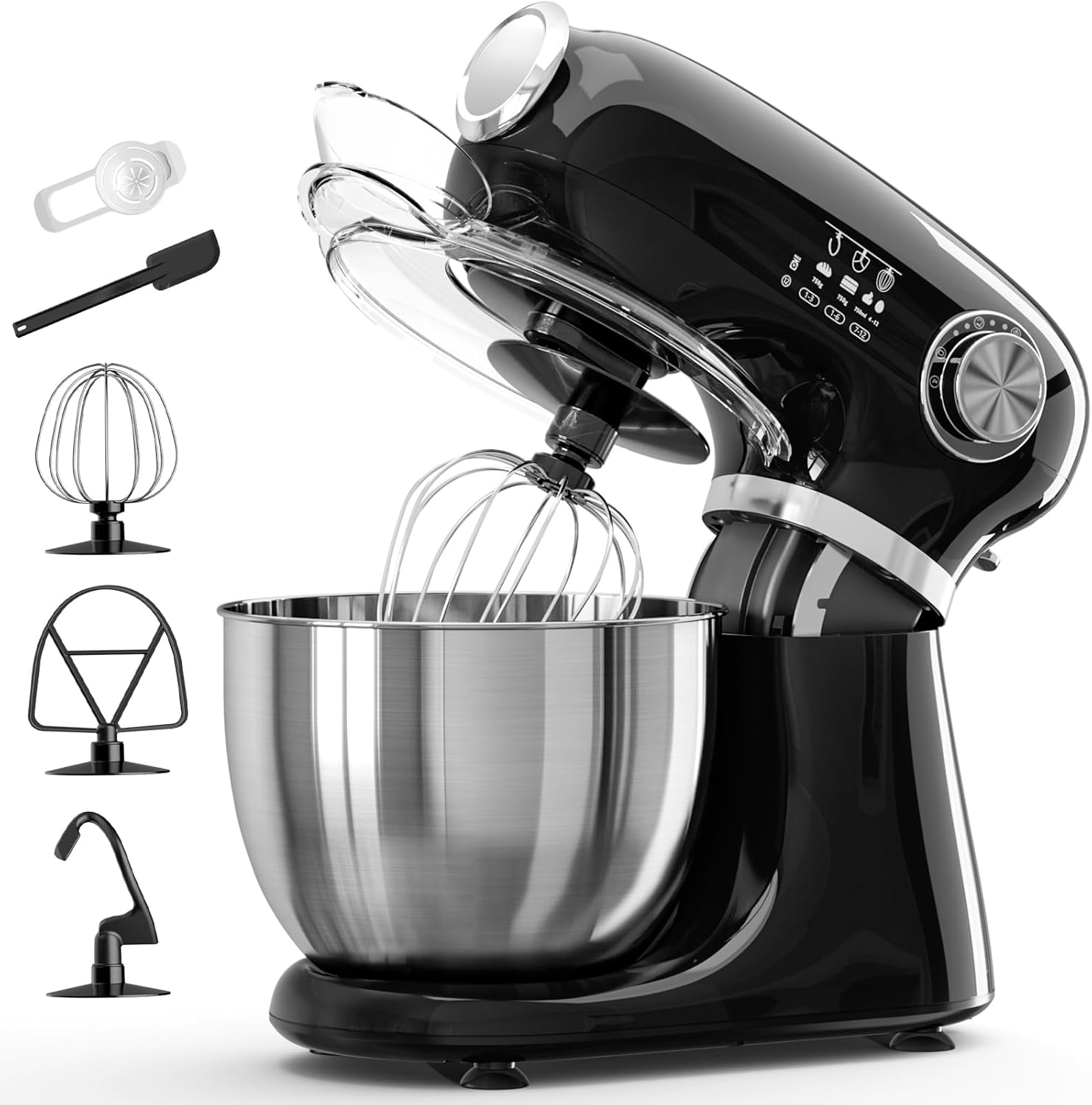 Kismile Stand Mixer. 5.5-Quart Electric Mixer with 12 Speeds CF3715