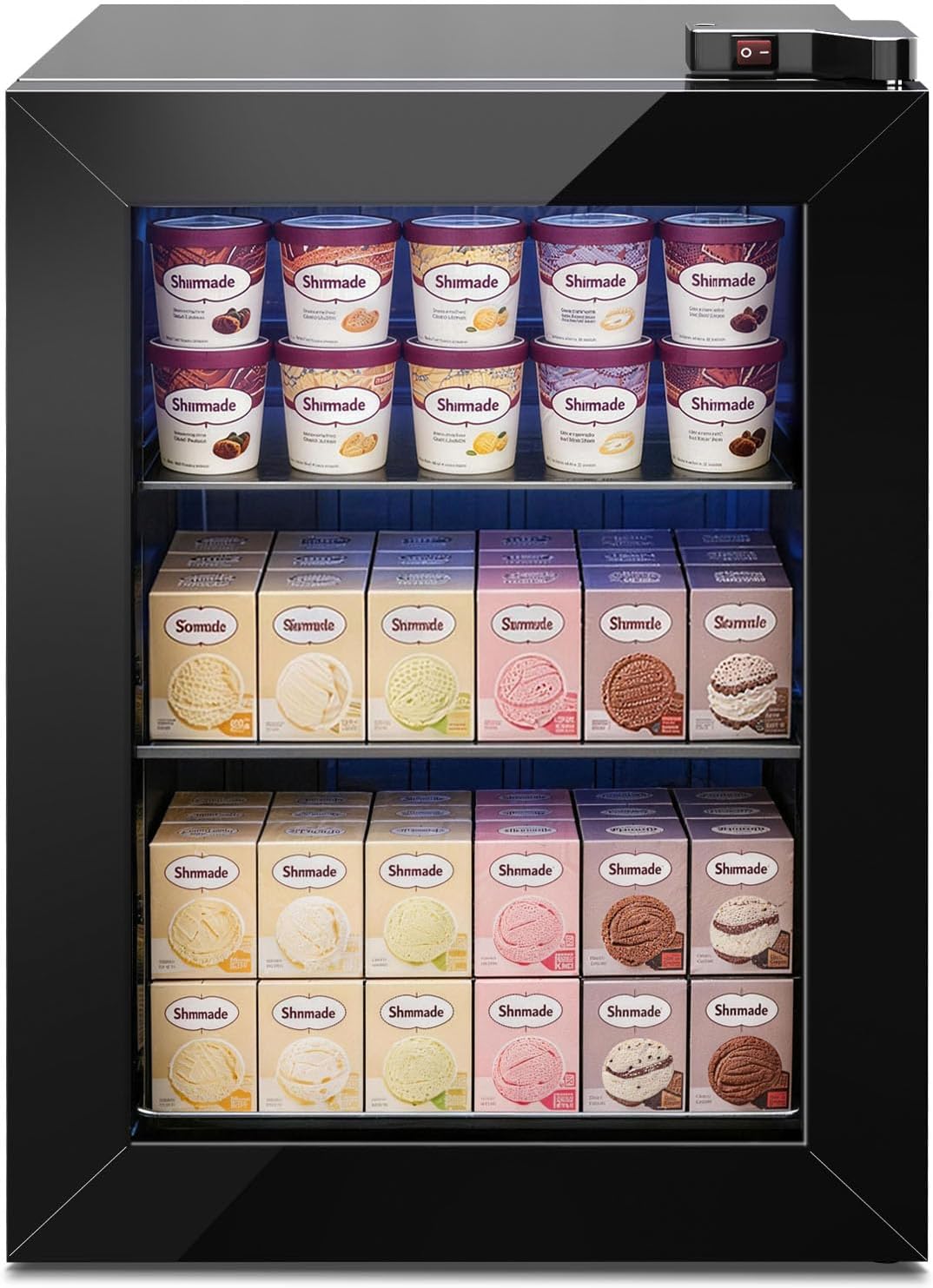 Kismile Upright Ice Cream Display Freezer 58040RIC0 - Image 8