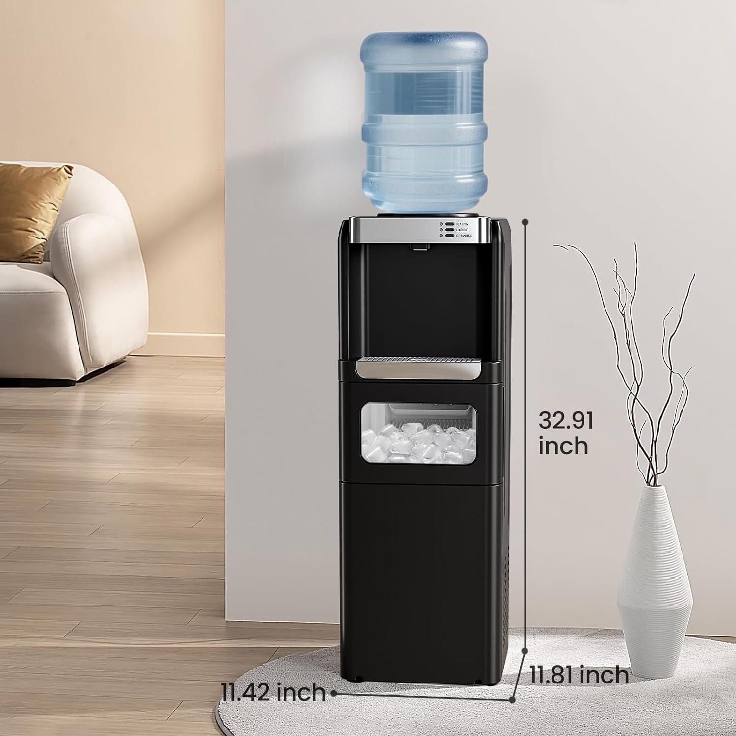 Kismile Water Cooler Dispenser with Ice Maker WD5815 - Image 6