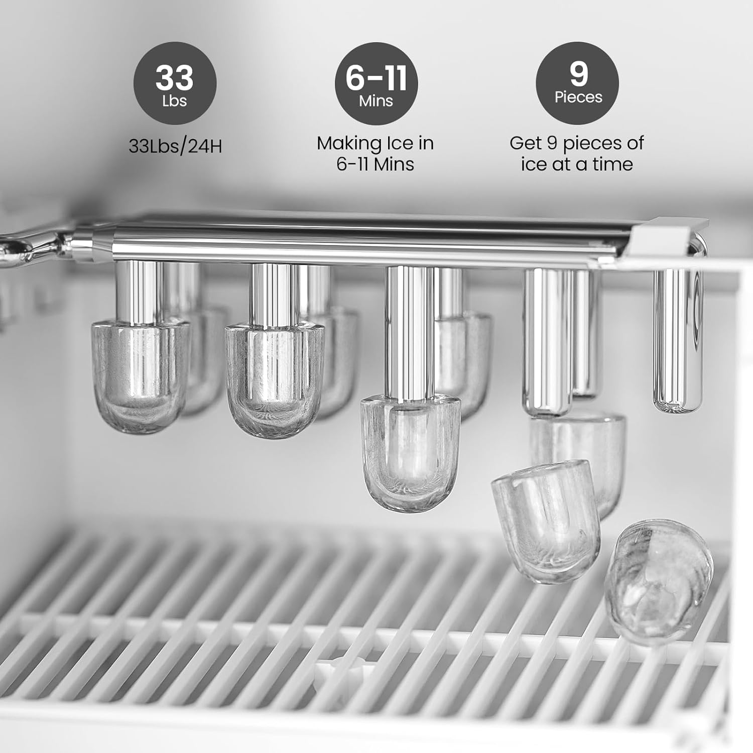 Kismile Water Cooler Dispenser with Ice Maker WD5815 - Image 11