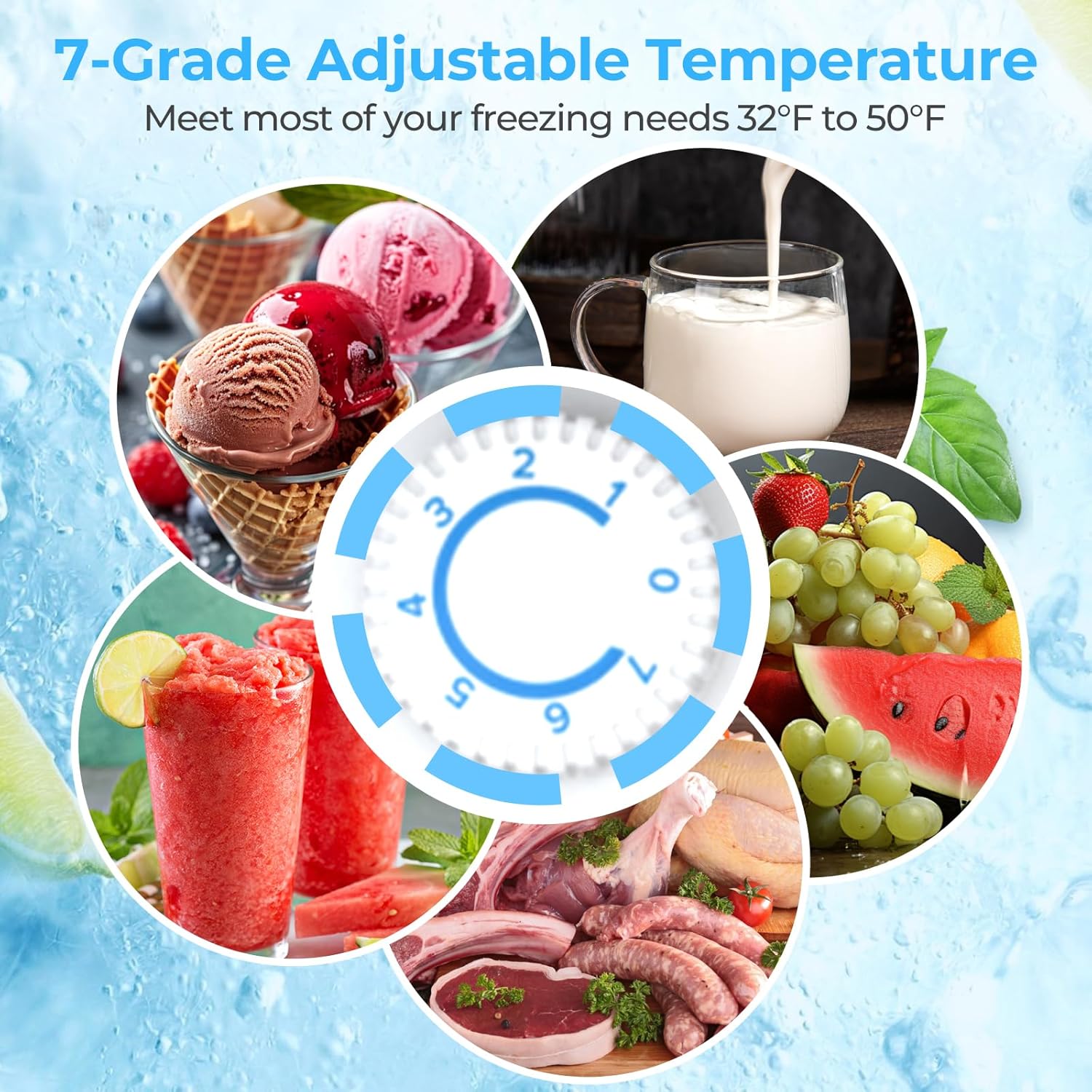 Mini Compact Refrigerator with Freezer. 2.6 Cu.Ft 58070RRE0 - Image 17