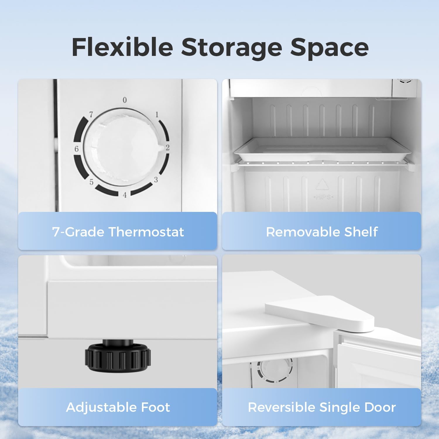 2.63.2 cu. ft Mini Fridge with Freezer - Image 12