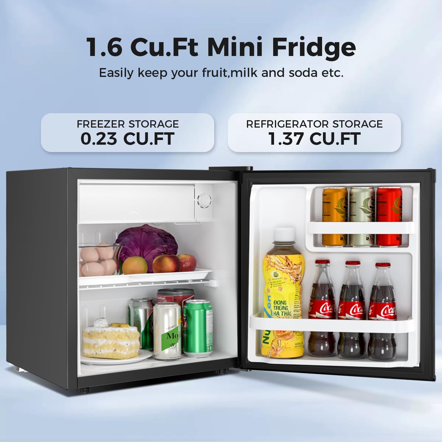 2.63.2 cu. ft Mini Fridge with Freezer - Image 2