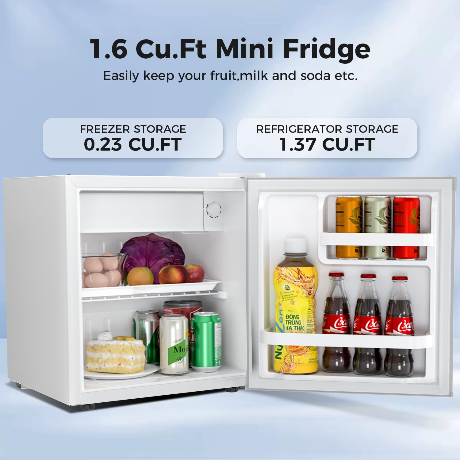 2.63.2 cu. ft Mini Fridge with Freezer - Image 9