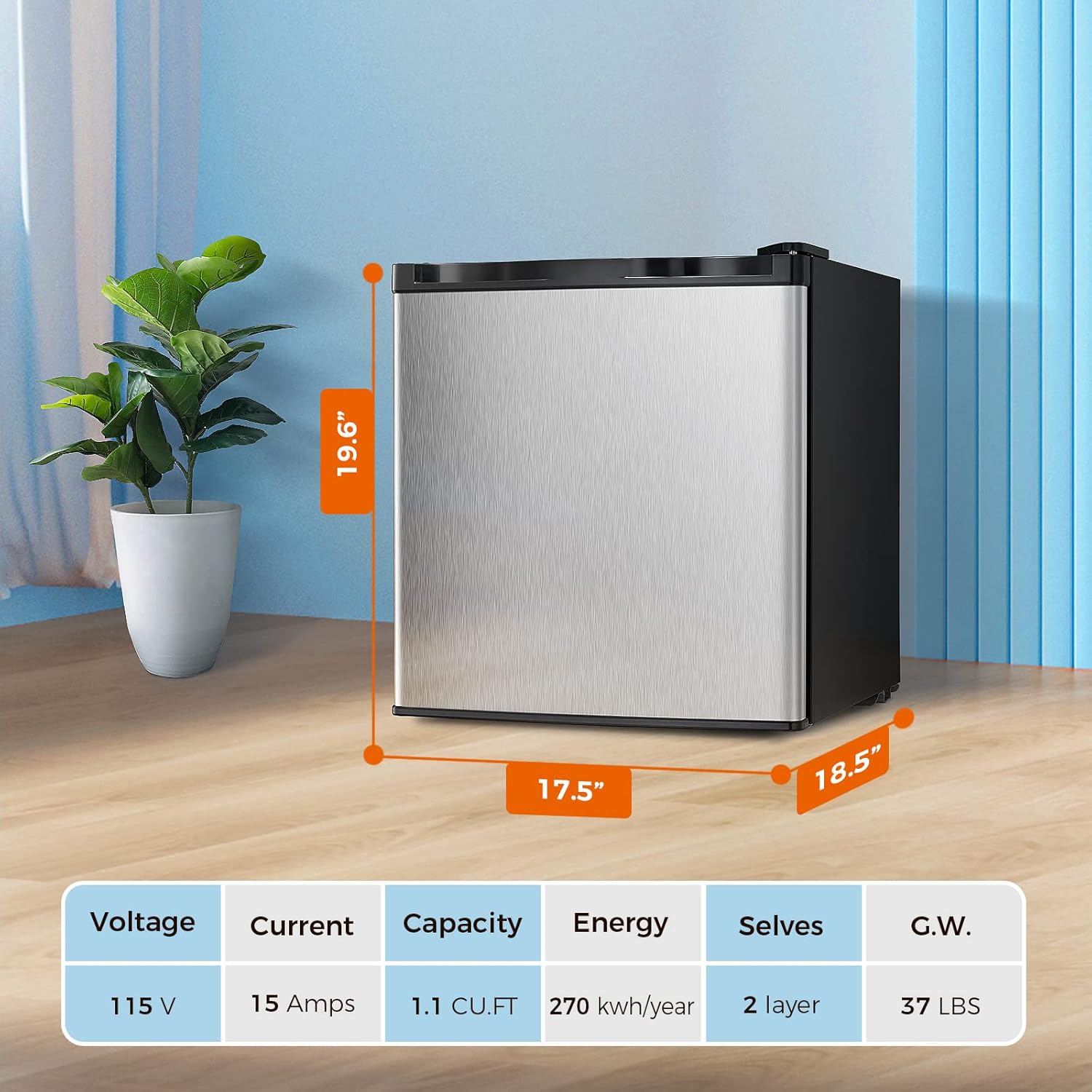 2.63.2 cu. ft Mini Fridge with Freezer - Image 20