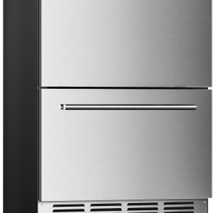 Under Counter Refrigerator. 24 Inch Double Drawer Beverage Fridge F58145